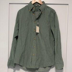 Suitsupply Olive Casual Button-Down Shirt